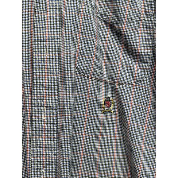 Tommy Hilfiger Lion Crest Men Multi Color Flannel Size S EUCq - Picture 1 of 8